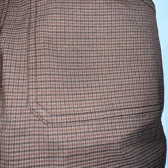 Zara Houndstooth Plaid Shorts Brown Size S - Picture 2 of 4